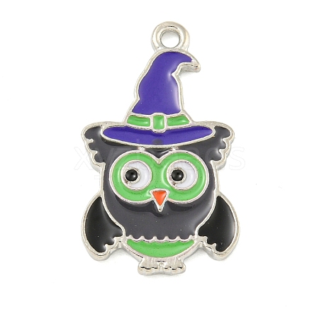 Halloween Theme Alloy Enamel Pendants ENAM-M221-02P-06-1