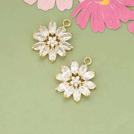 Brass Pendants KK-V006-01G-02-1