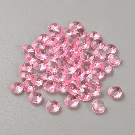 Acrylic Rhinestone Pointed Back Cabochons GACR-WH20001-01C-1