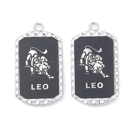 Alloy Twelve Constellations Series Big Pendants PALLOY-O107-01P-02-1