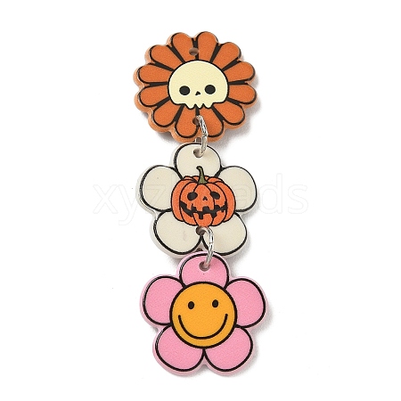 Halloween Printed Acrylic Big Pendants AC-CBACFA6-01C-P-1