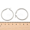 Tarnish Resistant 304 Stainless Steel Hoop Earrings X-EJEW-F105-08P-4