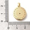 Rack Plating Brass Micro Pave Cubic Zirconia Pendants KK-M296-08G-3