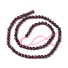 Natural Garnet Beads Strands X-G-J376-36B-4mm-2