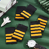 AHADERMAKER 3 Pairs 3 Styles Rectangle Polyester Pilot Epaulettes FIND-GA0003-90A-4