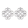 Hollow 201 Stainless Steel Pendants STAS-I364-17P-1