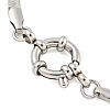 304 Stainless Steel Herringbone Chain Bracelets for Women BJEW-Q344-04P-3