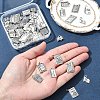 60Pcs Tibetan Style Alloy Pendants for Teachers' Day TIBEP-FS0001-22-8