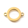 304 Stainless Steel Ring Links Connector Charms STAS-Q348-36G-1