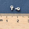 Brass Crimp Beads X-KK-H532-27S-02-3