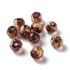 Handmade Gold Foil Lampwork Glass Beads FOIL-E003-02B-1