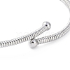 Ion Plating(IP) 304 Stainless Steel Elasticity Necklaces NJEW-S433-01P-3