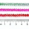 Transparent Painted Glass Beads Strands X-DGLA-A034-T3mm-A24-3