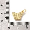 Brass Micro Pave Cubic Zirconia Pendants KK-R002-14G-3