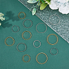 SUPERFINDINGS 30Pcs 6 Style Brass Bead Frames KK-FH0005-61-3