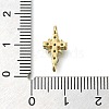 Brass Pave Cubic Zirconia Connctor Charms KK-M101-03B-G01-3