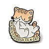 Cartoon Kitten Enamel Pins JEWB-K022-02C-EB-1