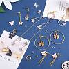 DIY Butterfly Earring Making Kit DIY-SZ0009-54-4