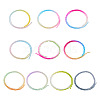 10 Strands 10 Colors Transparent Gradient Color Glass Beads Strands GLAA-TA0001-90-2