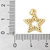 Brass Micro Pave Cubic Zirconia Pendants KK-K298-53G-3