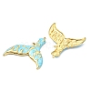 Ocean 304 Stainless Steel Enamel Pendants X-STAS-T076-08A-01G-2