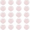 HOBBIESAY 20Pcs Natural Rose Quartz Heart Palm Stone G-HY0001-02-1