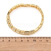 Rectangle Brass Micro Pave Clear Cubic Zirconia Link Chain Bracelets for Women BJEW-F530-03G-3