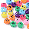 Opaque Mixed Color Acrylic Beads MACR-SZ0001-08-1