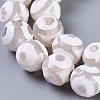 Tibetan Style 3-Eye dZi Beads TDZI-G341-10mm-02-2