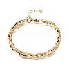 5.5MM 304 Stainless Steel Twisted Oval Link Chain Bracelets for Man and Women SA-CBAB767-17C-G-4