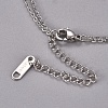 304 Stainless Steel Tiered Necklaces STAS-D232-05P-3