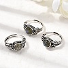 Natural Gemstone Finger Rings RJEW-A084-05AS-3