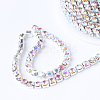 Brass Rhinestone Strass Chains CHC-T001-SS16-02S-2