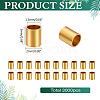 3000Pcs Brass Crimp Beads KK-ME0003-36-2