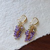 Brass Micro Pave Cubic Zirconia Dangle Earrings WG2D2E7-01-4