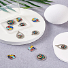 12Pcs 6 Style Zinc Alloy Enamel Pendants FIND-TA0001-63-18