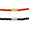 8Pcs 2 Colors Brass Magnetic Clasps FIND-YW0007-40-2