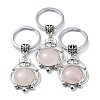 Natural Rose Quartz Keychain KEYC-H019-02P-03-1