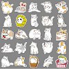 50Pcs Cat PET Waterproof Stickers PW-WG45CF9-01-5