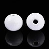 Spray Painted Round Natural Schima Wood Beads WOOD-A018-12mm-31-3