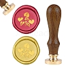 DIY Wood Wax Seal Stamp AJEW-WH0131-160-1