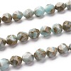 Synthetic Gold Line Turquoise Beads TURQ-F016-03C-04-1