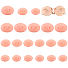   60Pcs 3 Style Oval Plastic Craft Pig Nose DIY-PH0006-29-1