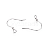 Anti-Tarnish Rhodium Plated 925 Sterling Silver Earring Hooks STER-N016-30P-3