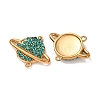 304 Stainless Steel Rhinestone Connector Charms STAS-L318-22G-05-2