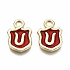 Alloy Enamel Charms ENAM-T012-03U-RS-2