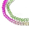 Transparent Gradient Color Glass Beads Strands X1-GLAA-H021-01B-22-3