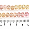 Transparent Painted Glass Beads Strands DGLA-A034-T6mm-A07-3