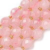 Natural Madagascar Rose Quartz Beads Strands G-N342-61-1