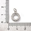 Brass Micro Pave Cubic Zirconia Charms KK-U033-08P-3